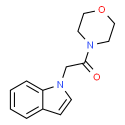 1-(2-morpholin-4-yl-2-oxoethyl)-1H-indole structure