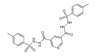 N',N''-(pyridine-3,5-dicarbonyl)bis(4-methylbenzenesulfonohydrazide)结构式