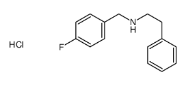 N-[(4-fluorophenyl)methyl]-2-phenylethanamine,hydrochloride结构式