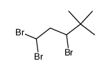 1,1,3-tribromo-4,4-dimethyl-pentane结构式