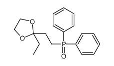 2-(2-diphenylphosphorylethyl)-2-ethyl-1,3-dioxolane结构式