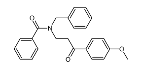 N-benzyl-N-(3-(4-methoxyphenyl)-3-oxopropyl)benzamide Structure