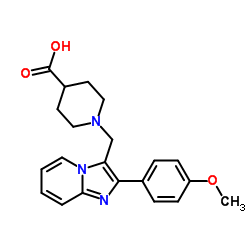 1-[2-(4-METHOXY-PHENYL)-IMIDAZO[1,2-A]PYRIDIN-3-YLMETHYL]-PIPERIDINE-4-CARBOXYLIC ACID picture