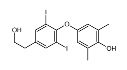 4-[4-(2-hydroxyethyl)-2,6-diiodophenoxy]-2,6-dimethylphenol结构式