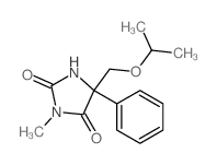 2,4-Imidazolidinedione,3-methyl-5-[(1-methylethoxy)methyl]-5-phenyl- Structure