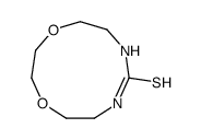 1,9-dioxa-4,6-diazacycloundecane-5-thione结构式