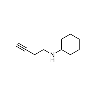 N-(丁-3-炔-1-基)环己胺结构式