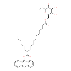 methyl alpha-D-6-(12-(9-anthroyl)stearoyl)glucoside Structure