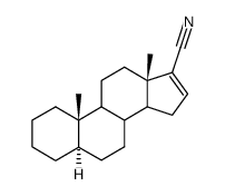 5α-Androst-16-ene-17-carbonitrile Structure