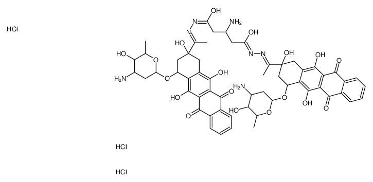 4-demethoxydaunorubicin bis(hydrazone)结构式