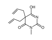 1-Methyl-5,5-di(2-propenyl)barbituric acid结构式