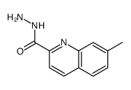 2-Quinolinecarboxylicacid,7-methyl-,hydrazide(9CI) structure