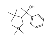 4,4-dimethyl-2-phenyl-3-trimethylsilylmethylpentan-2-ol结构式