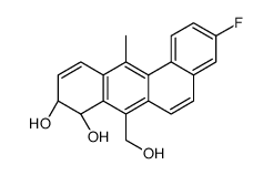 (8S,9S)-3-fluoro-7-(hydroxymethyl)-12-methyl-8,9-dihydrobenzo[a]anthracene-8,9-diol结构式