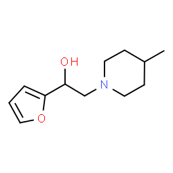 1-Piperidineethanol,alpha-2-furyl-4-methyl-(4CI) structure