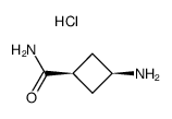 hydrochloride of amide of cis-3-aminocyclobutane-1-carboxylic acid结构式