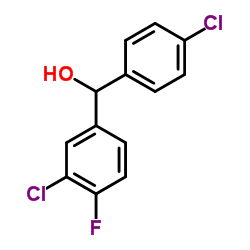 3,4'-DICHLORO-4-FLUOROBENZHYDROL结构式