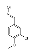 3-CHLORO-4-METHOXYBENZENECARBALDEHYDE OXIME structure