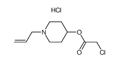 N-allyl-4-piperidyl chloroacetate hydrochloride Structure