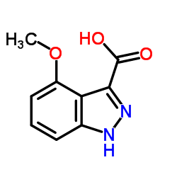 4-甲氧基-1H-吲唑-3-羧酸结构式