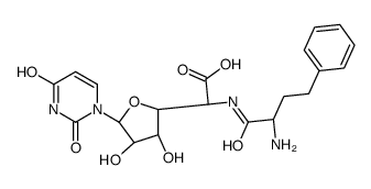 (2S)-2-[[(2S)-2-amino-4-phenylbutanoyl]amino]-2-[(3S,4R,5R)-5-(2,4-dioxopyrimidin-1-yl)-3,4-dihydroxyoxolan-2-yl]acetic acid结构式