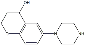 6-(piperazin-1-yl)chroman-4-ol结构式