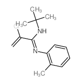 2-Propenimidamide, 2-chloro-N-(1, 1-dimethylethyl)-N-(2-methylphenyl)- picture