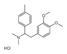 2-(3,4-dimethoxyphenyl)-N,N-dimethyl-1-(4-methylphenyl)ethanamine,hydrochloride Structure