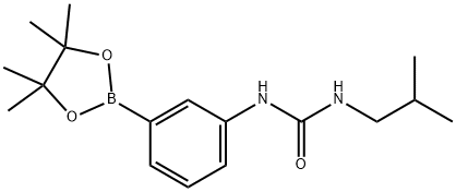 1-异丁基-3-(3-(4,4,5,5-四甲基-1,3,2-二氧硼杂环戊烷-2-基)苯基)脲图片