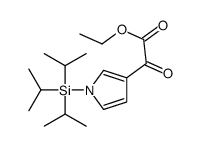 Ethyl oxo[1-(triisopropylsilyl)-1H-pyrrol-3-yl]acetate结构式