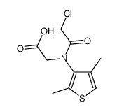 2-[(2-chloroacetyl)-(2,4-dimethylthiophen-3-yl)amino]acetic acid结构式