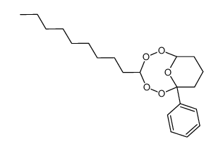 4-nonyl-1-phenyl-2,3,5,6,11-pentaoxabicyclo[5.3.1]undecane结构式