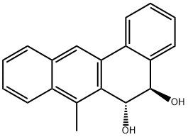 (5R,6R)-5,6-Dihydro-7-methylbenz[a]anthracene-5,6-diol结构式