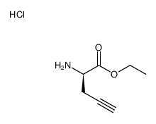 ethyl (R)-2-aminopent-4-ynoate hydrochloride结构式