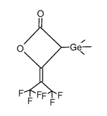 4-(hexafluoroisopropylidene)-3-(trimethylgermyl)-2-oxetanone Structure