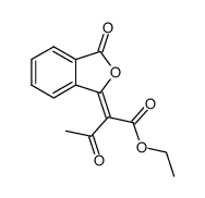 3-oxo-2-(3-oxo-3H-isobenzofuran-1-ylidene)-butyric acid ethyl ester结构式