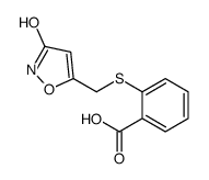 2-[(3-oxo-1,2-oxazol-5-yl)methylsulfanyl]benzoic acid Structure