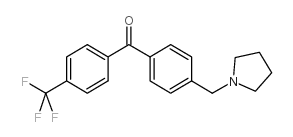 4-PYRROLIDINOMETHYL-4'-TRIFLUOROMETHYLBENZOPHENONE structure