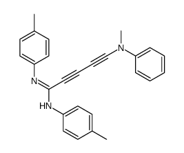 5-(Methylphenylamino)-N1,N2-di(p-tolyl)-2,4-pentadiinamidin结构式