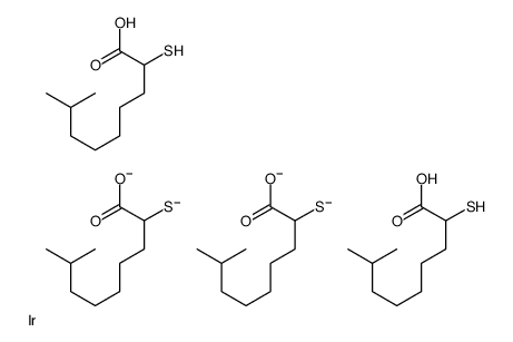 Iridium, isooctyl mercaptoacetate complexes Structure