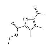 ethyl 5-acetyl-3,4-dimethyl-1H-pyrrole-2-carboxylate Structure