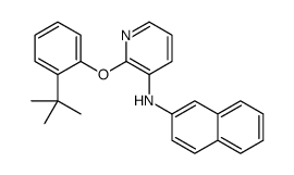 2-(2-tert-butylphenoxy)-N-naphthalen-2-ylpyridin-3-amine Structure