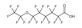 Hexanoic acid, 2,2,3,3,4,4,5,5,6,6-decafluoro-6-(1,1,2,2,2-pentafluoroethoxy) Structure