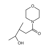 (3S,4S)-4-hydroxy-3-methyl-1-morpholin-4-ylpentan-1-one结构式