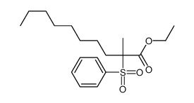 ethyl 2-(benzenesulfonyl)-2-methyldecanoate Structure