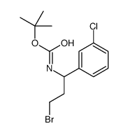 tert-butyl N-[3-bromo-1-(3-chlorophenyl)propyl]carbamate picture