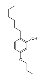 2-hexyl-5-propoxyphenol Structure