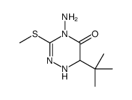 4-amino-6-tert-butyl-3-methylsulfanyl-1,6-dihydro-1,2,4-triazin-5-one Structure