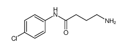 Butanamide, 4-amino-N-(4-chlorophenyl) Structure