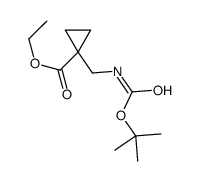 ethyl 1-[[(2-methylpropan-2-yl)oxycarbonylamino]methyl]cyclopropane-1-carboxylate Structure